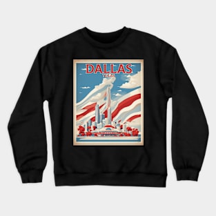 Dallas Texas United States of America Tourism Vintage Crewneck Sweatshirt